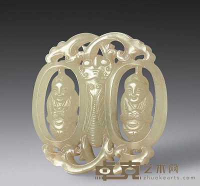 清 青玉一鸣惊人珮 长6cm